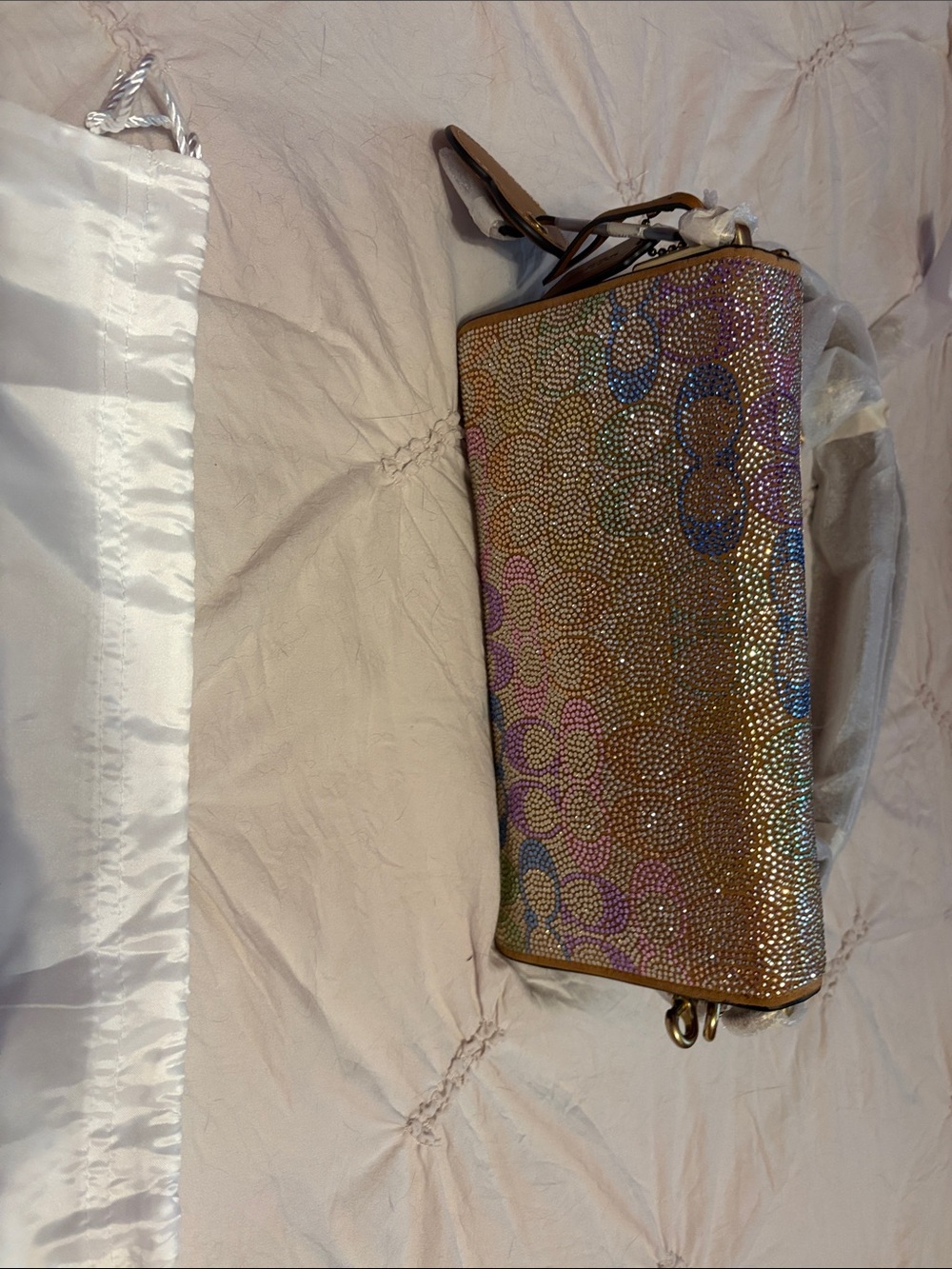 Tabby Shoulder Bag 26 In Crystal Signature - Picture 8 of 15